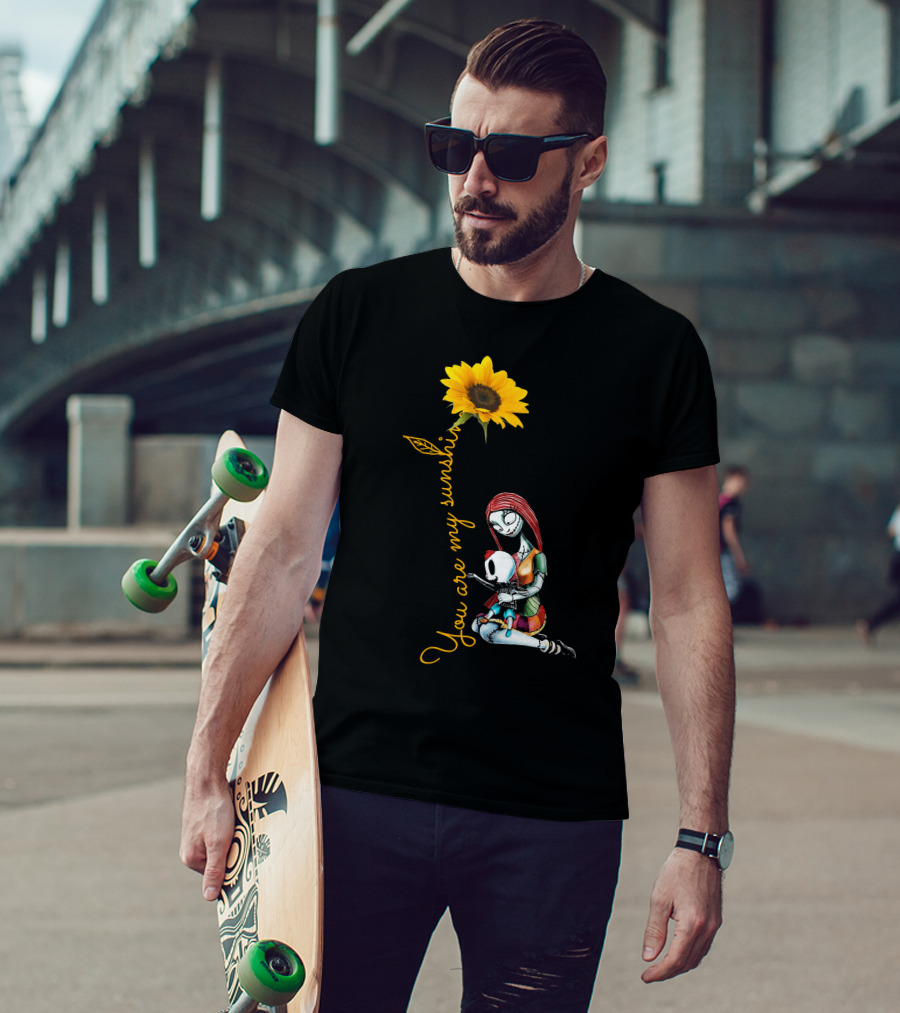 You Are My Sunshine Sunflower With Embracing Couple T-Shirt