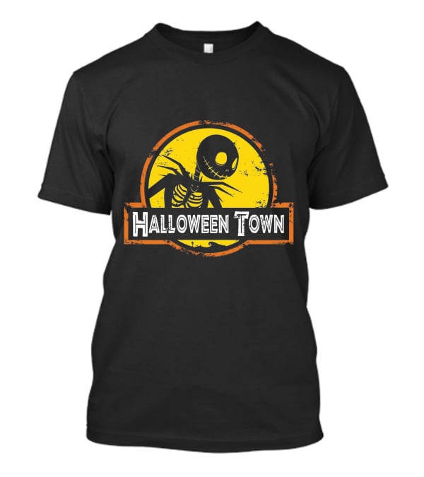 Halloween Town Skeleton Jack O'Lantern Moon T-Shirt