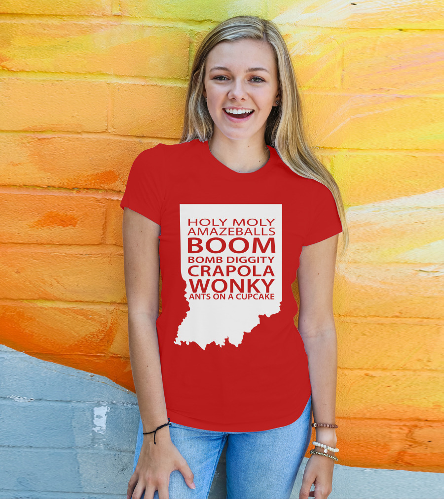 Holy Moly Amazeballs Boom Bomb Diggity Crapola Wonky Ants On A Cupcake T-Shirt