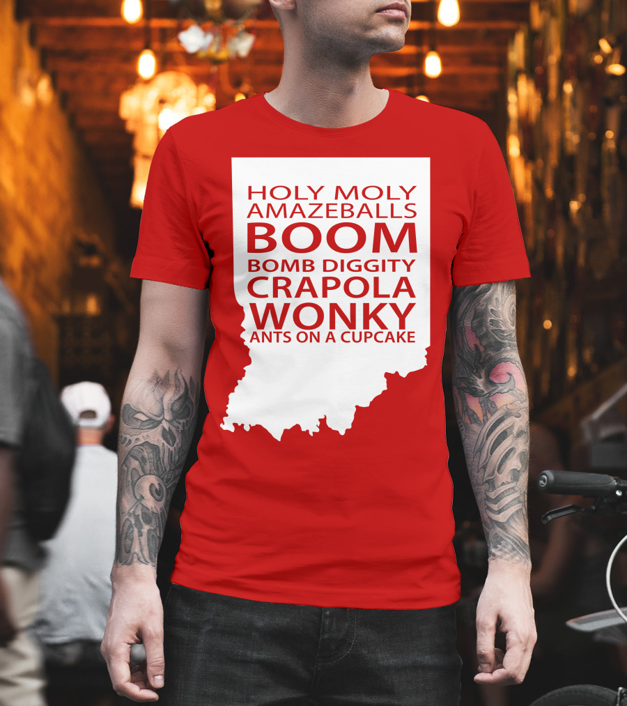 Holy Moly Amazeballs Boom Bomb Diggity Crapola Wonky Ants On A Cupcake T-Shirt