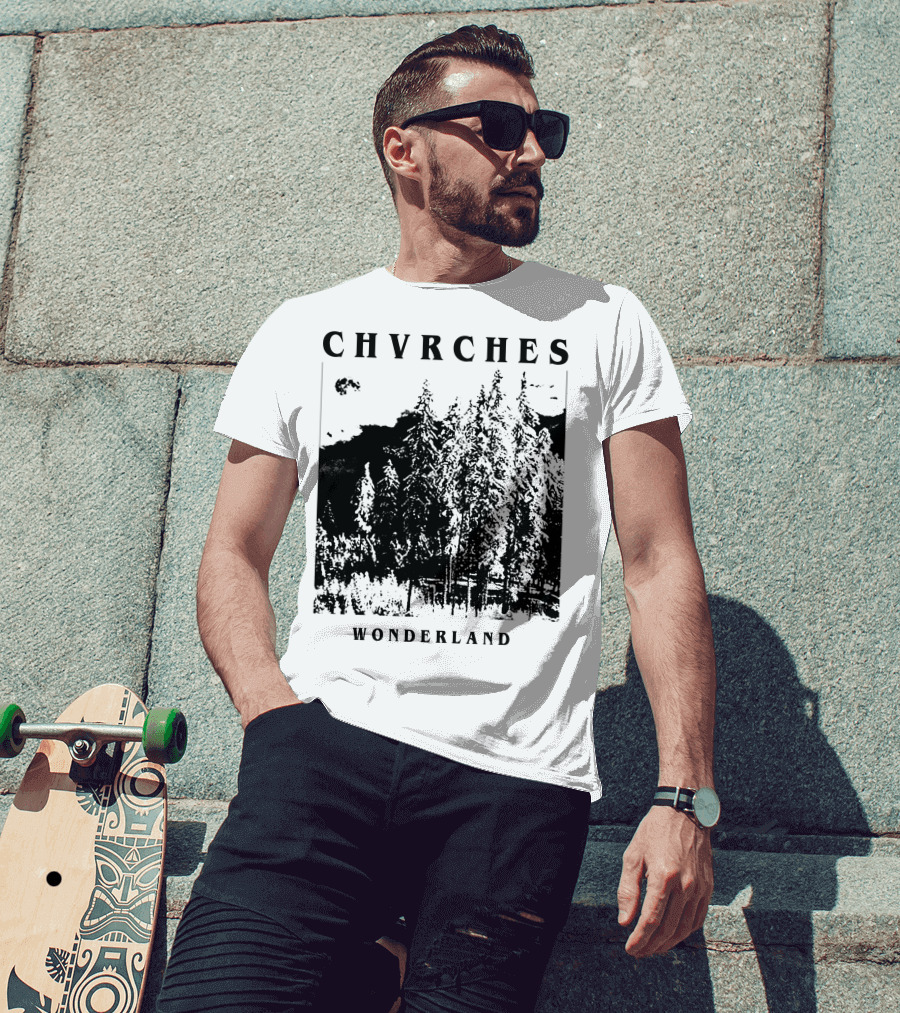 CHVRCHES Wonderland Winter Forest Scene T-Shirt