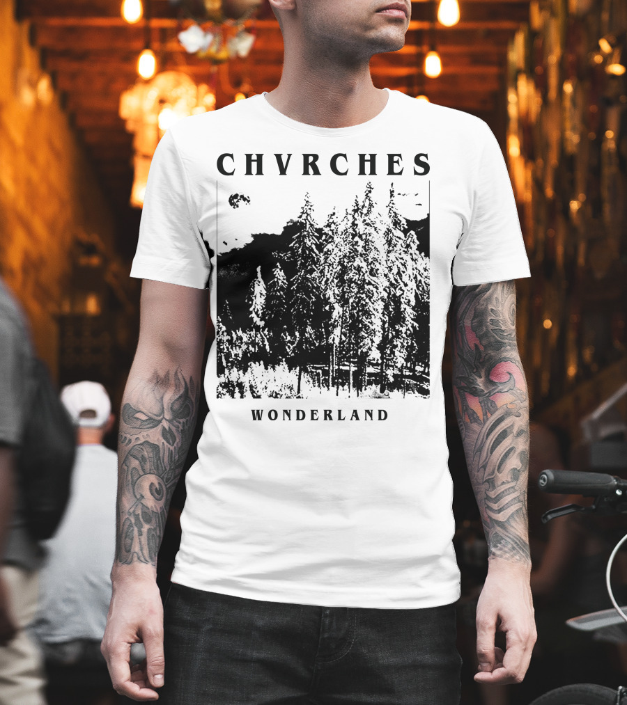 CHVRCHES Wonderland Winter Forest Scene T-Shirt
