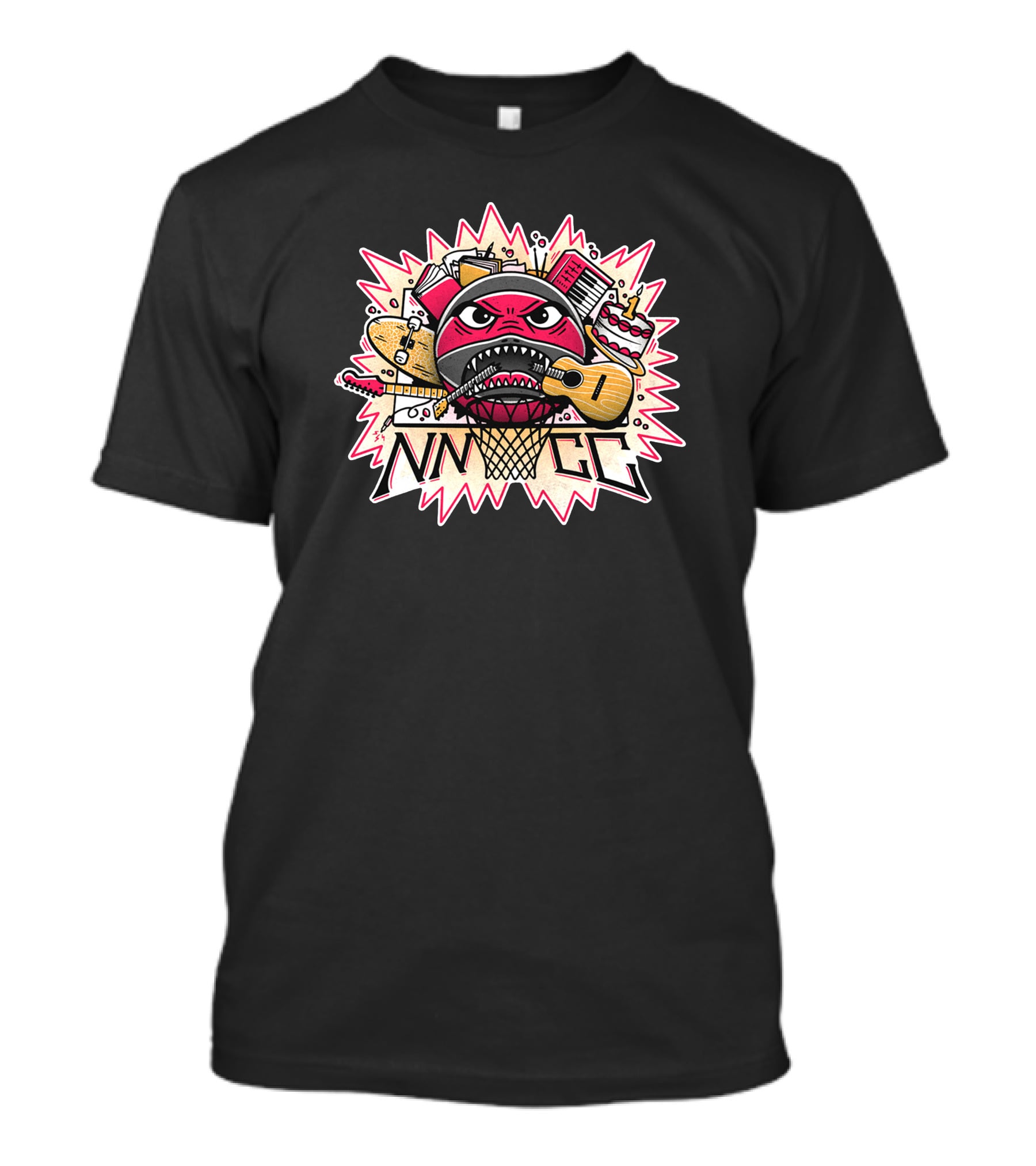 NNNGG Lem Lemm Basketball Guitar Music Elements T-Shirt