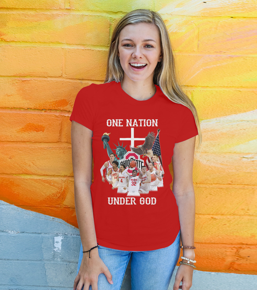 Ohio State Basketball One Nation Under God T-Shirt