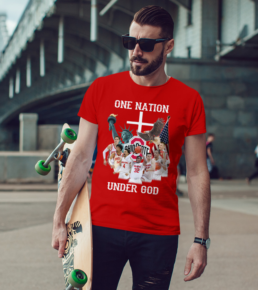 Ohio State Basketball One Nation Under God T-Shirt