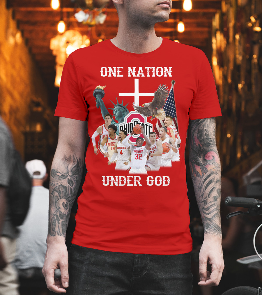 Ohio State Basketball One Nation Under God T-Shirt