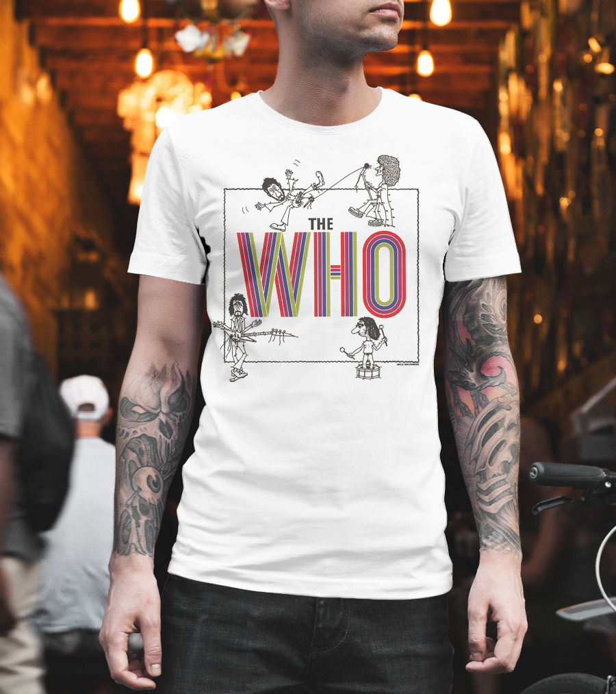 BNTW140707BN The Who Cartoon Band Members T-Shirt