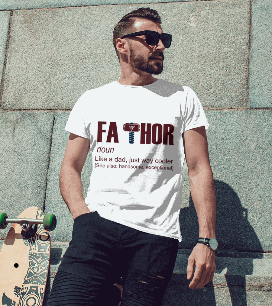 Fathor Father Day Like A Dad Just Way Cooler Hammer T-Shirt