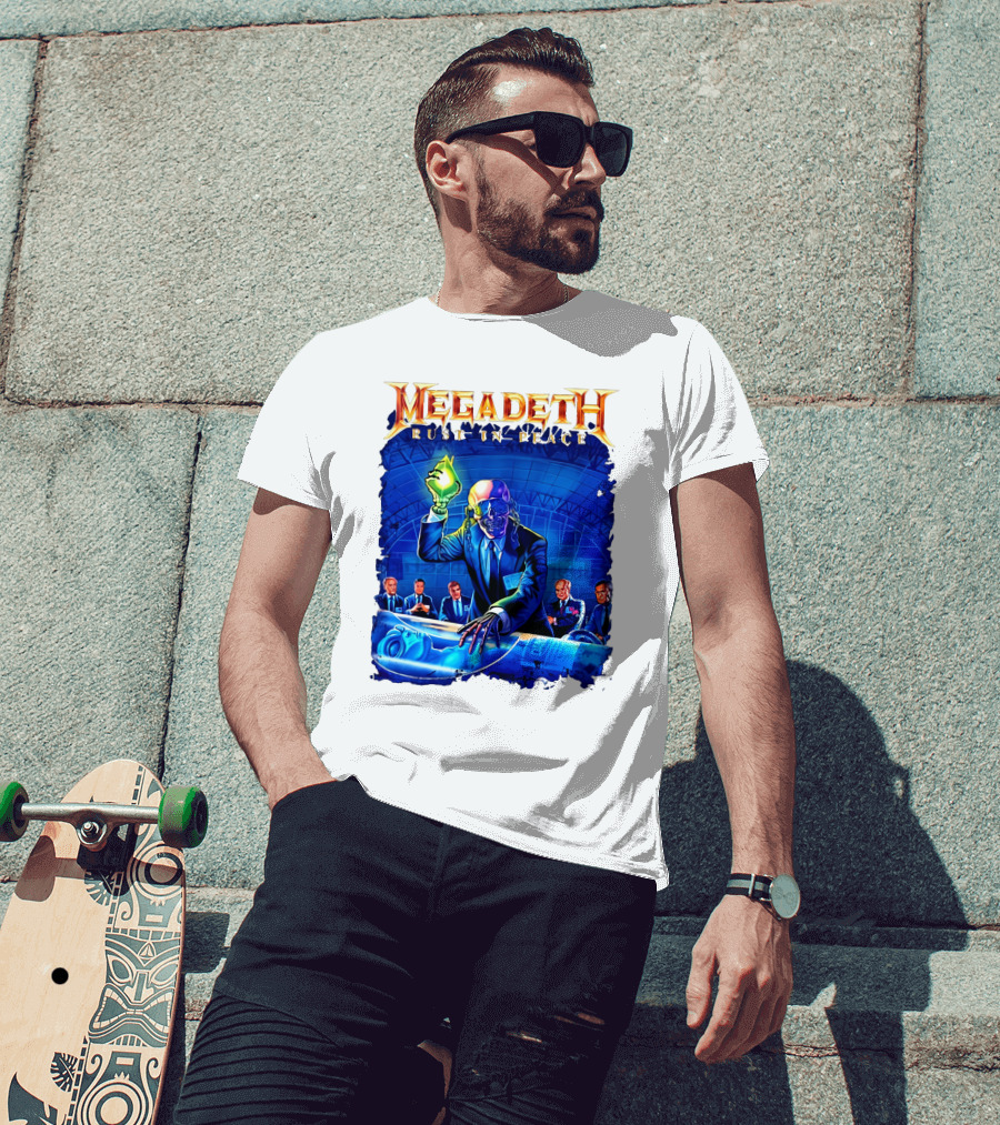 Plus Size Megadeth Rust In Peace M234xl M494 Raglan Summer T-Shirt