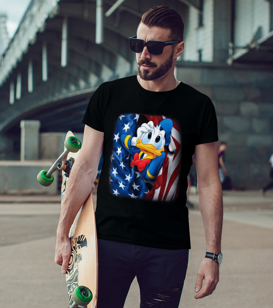 Donald Fourth Of July American Flag T-Shirt