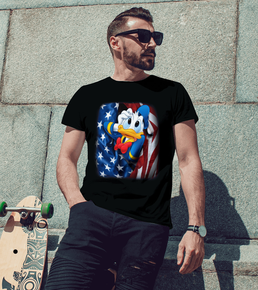 Donald Fourth Of July American Flag T-Shirt