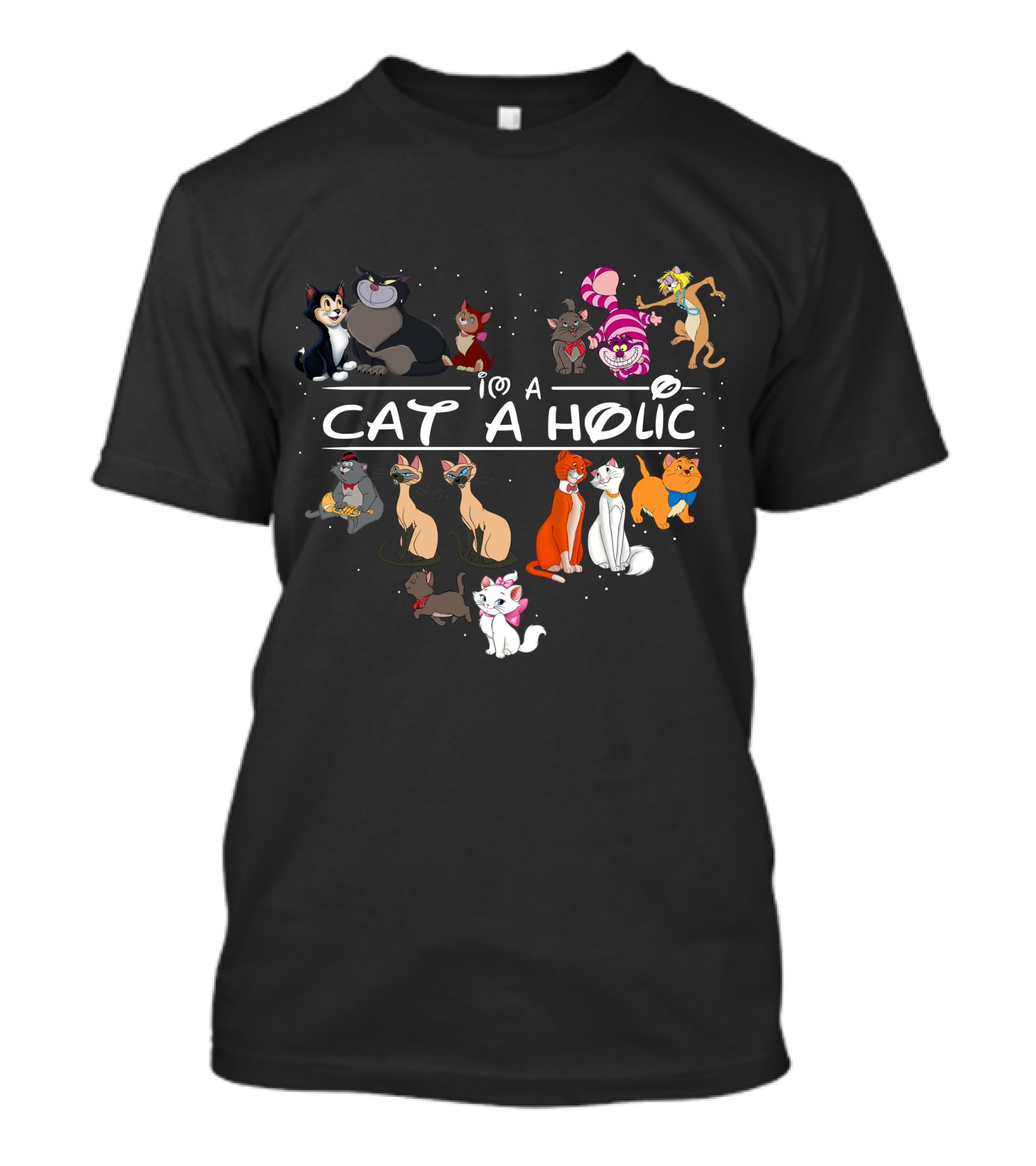 I'm A Cat Aholic Cute Cats Collection T-Shirt