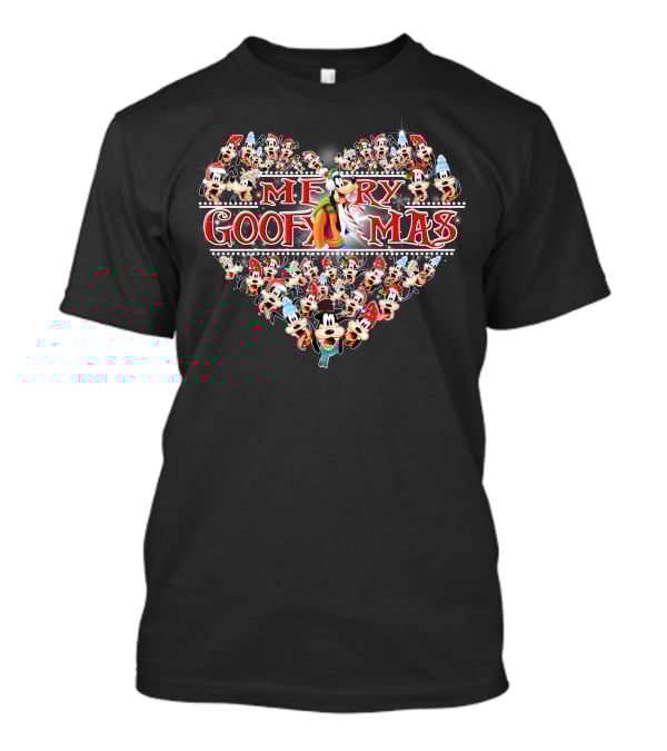 Merry Goofmas Heart Collage Christmas T-Shirt