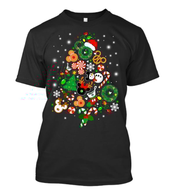 Disney Christmas Holiday Icons T-Shirt