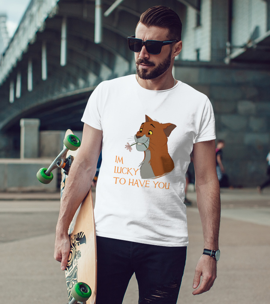 Thomas O'Malley Aristocats I'm Lucky To Have You T-Shirt