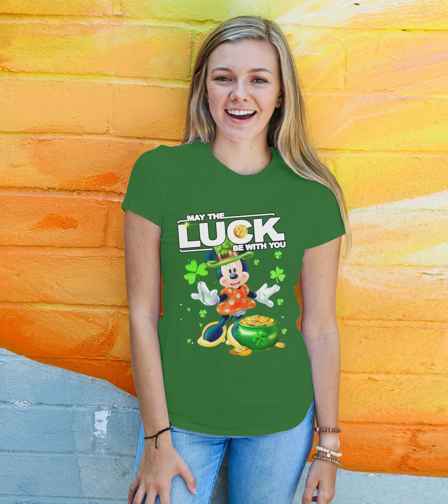 Minnie May The Luck Be With You St Patrick's Day T-Shirt