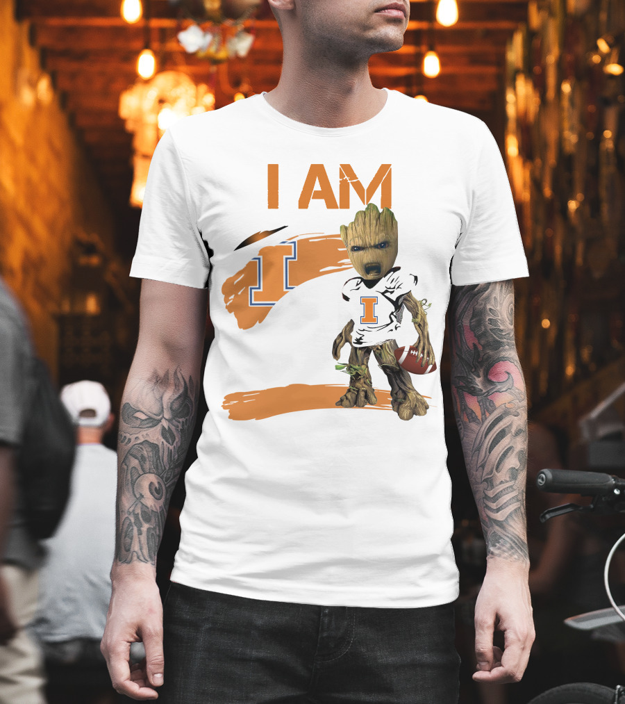 I Am Illinois Football Groot T-Shirt