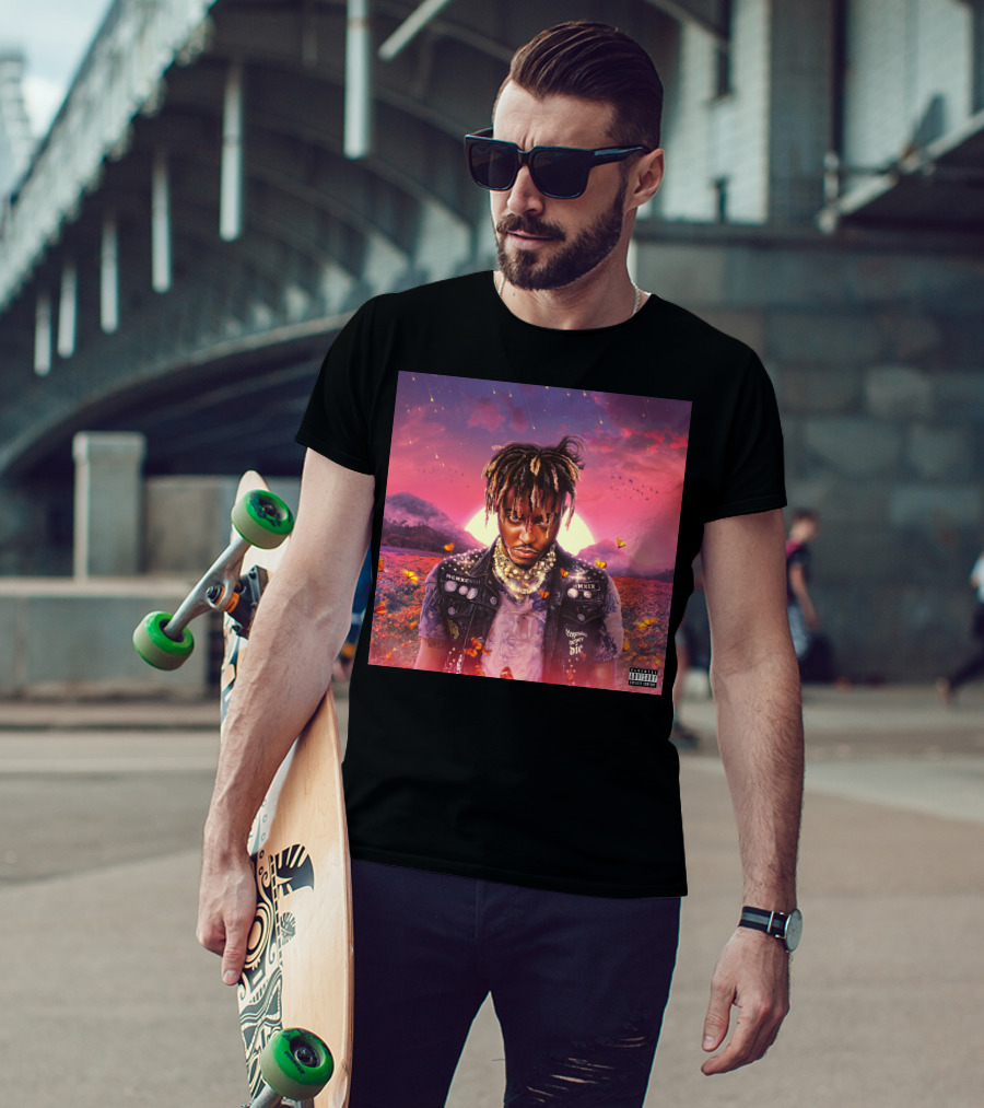 Juice Wrld Legends Never Die Album Cover Parental Advisory T-Shirt