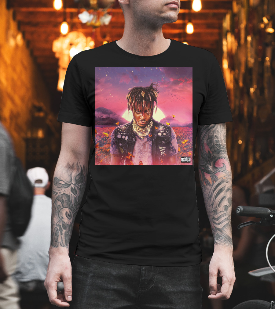 Juice Wrld Legends Never Die Album Cover Parental Advisory T-Shirt