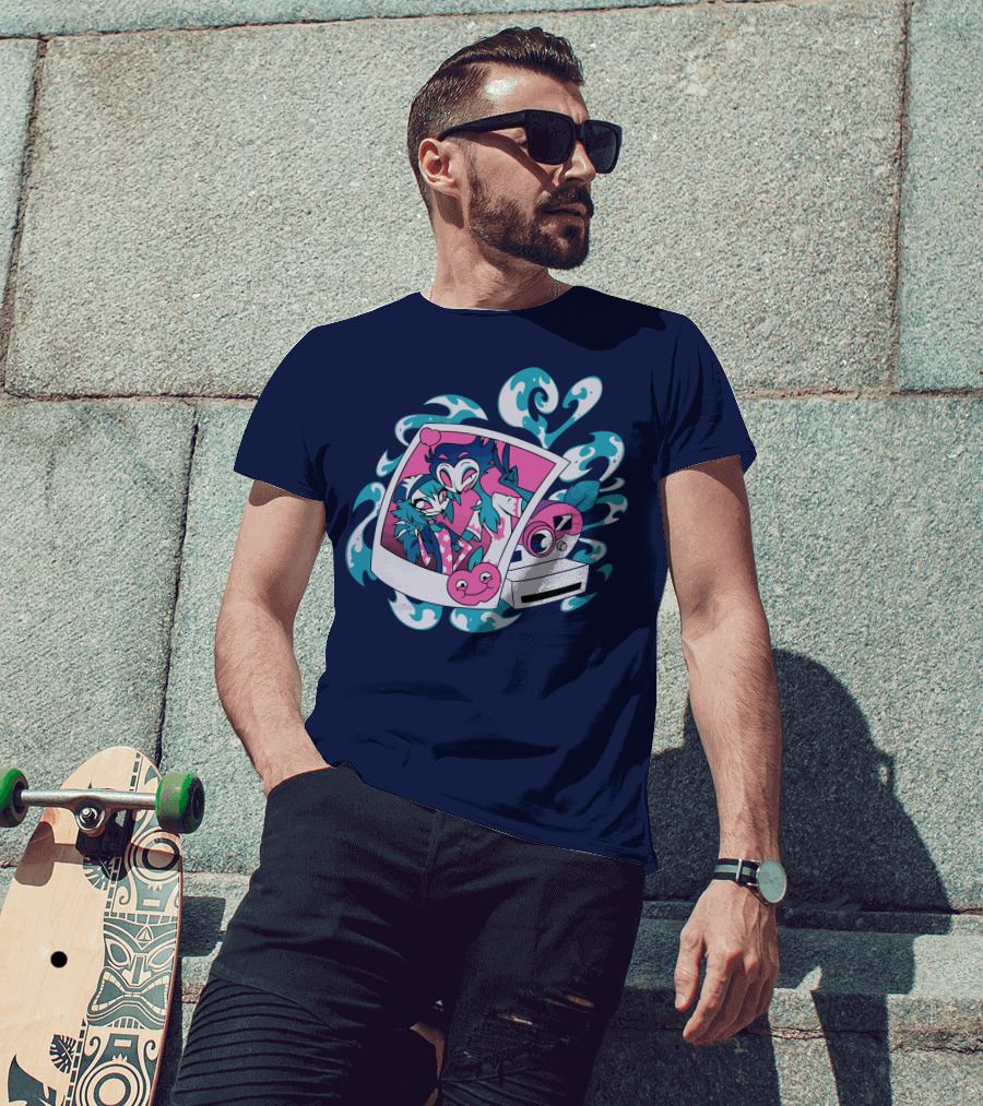 Vivziepop Store Polaroid Camera And Character T-Shirt