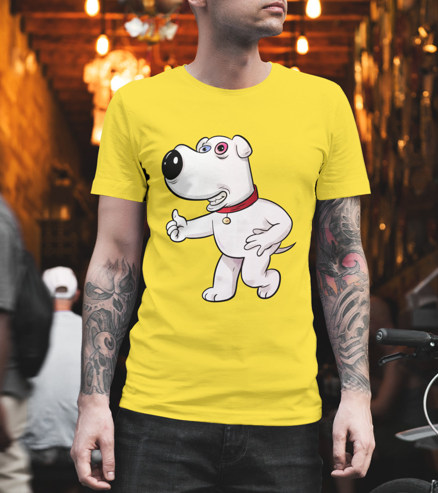 Brian Griffin Psychedelic Style Family Guy Character T-Shirt
