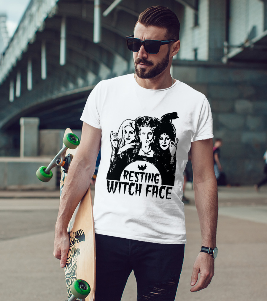 Resting Witch Face Sanderson Sisters Halloween Trio T-Shirt
