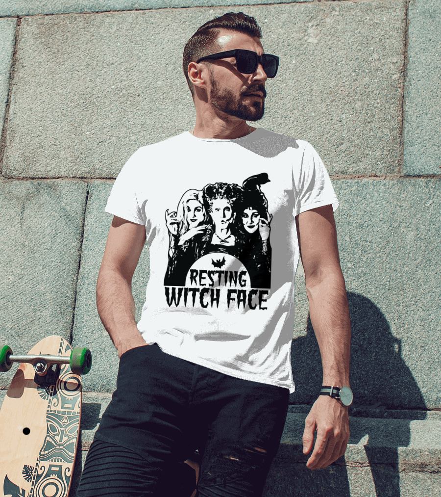 Resting Witch Face Sanderson Sisters Halloween Trio T-Shirt