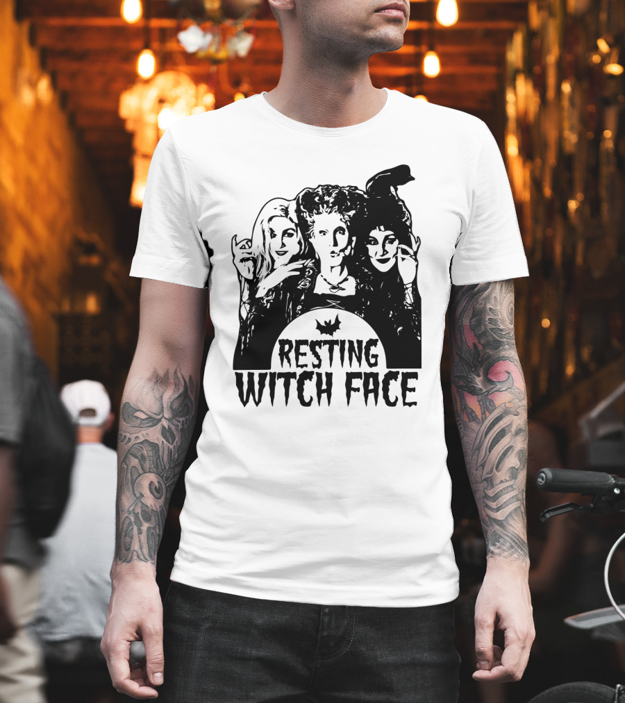 Resting Witch Face Sanderson Sisters Halloween Trio T-Shirt