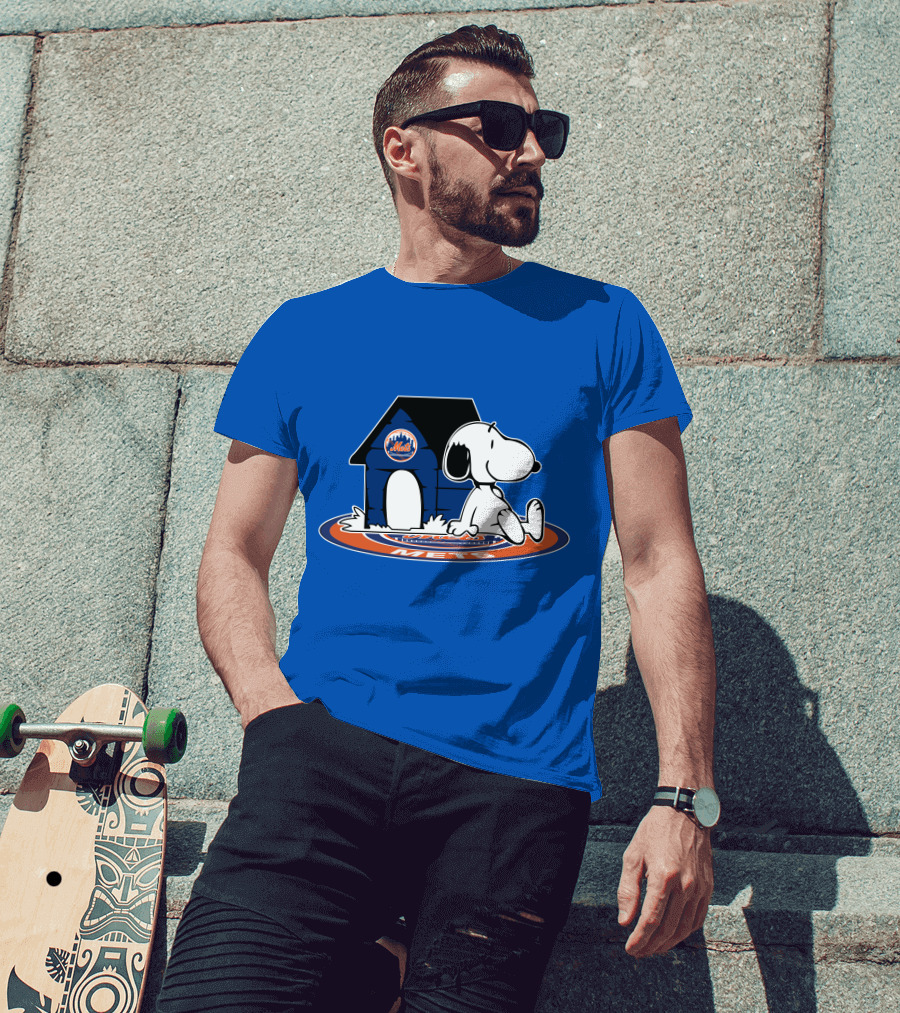 New York Mets Baseball Fan Now And Forever Snoopy T-Shirt