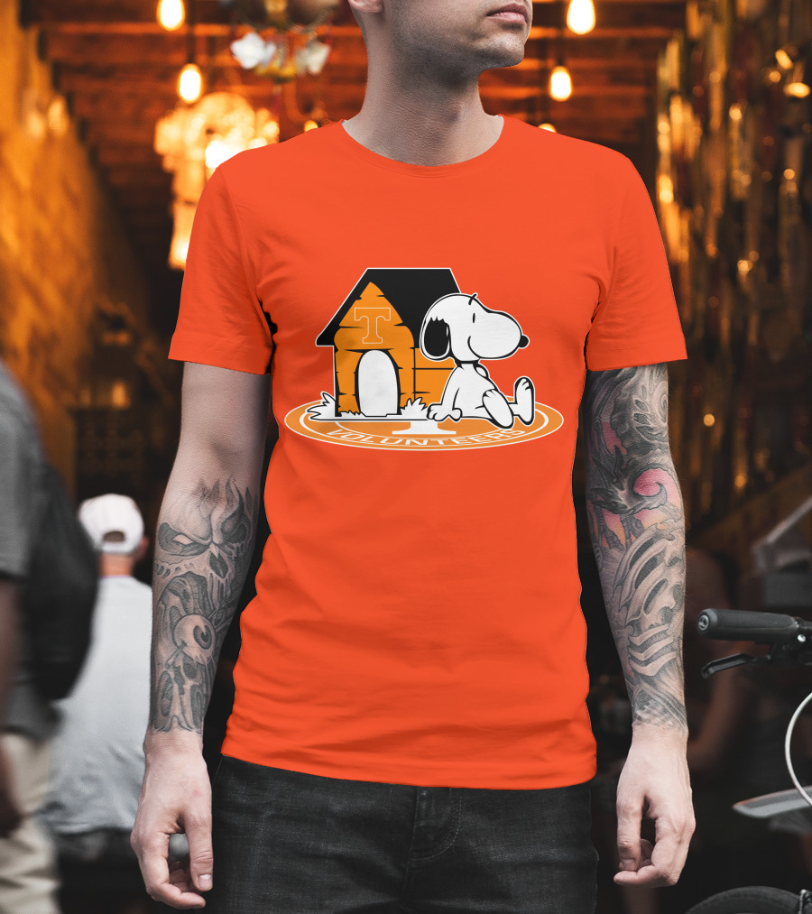 Snoopy Tennessee Volunteers Football Now And Forever T-Shirt