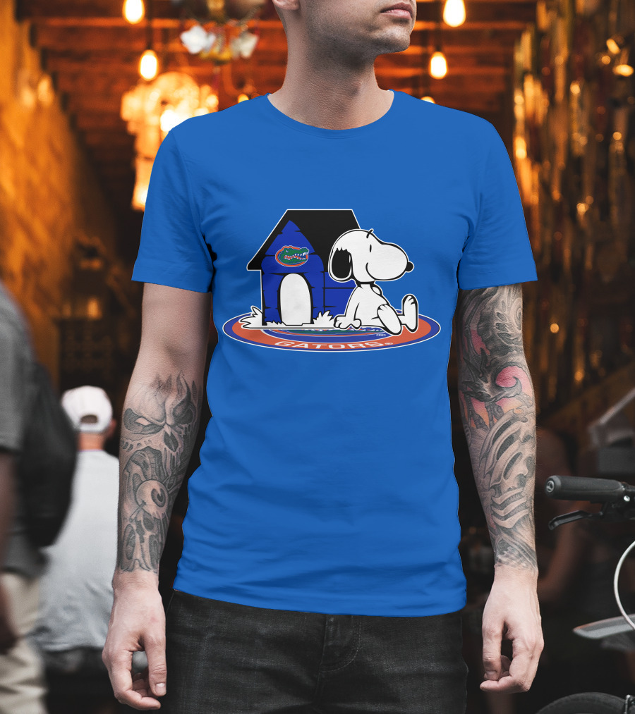 Florida Gators Fan Snoopy House Now And Forever T-Shirt