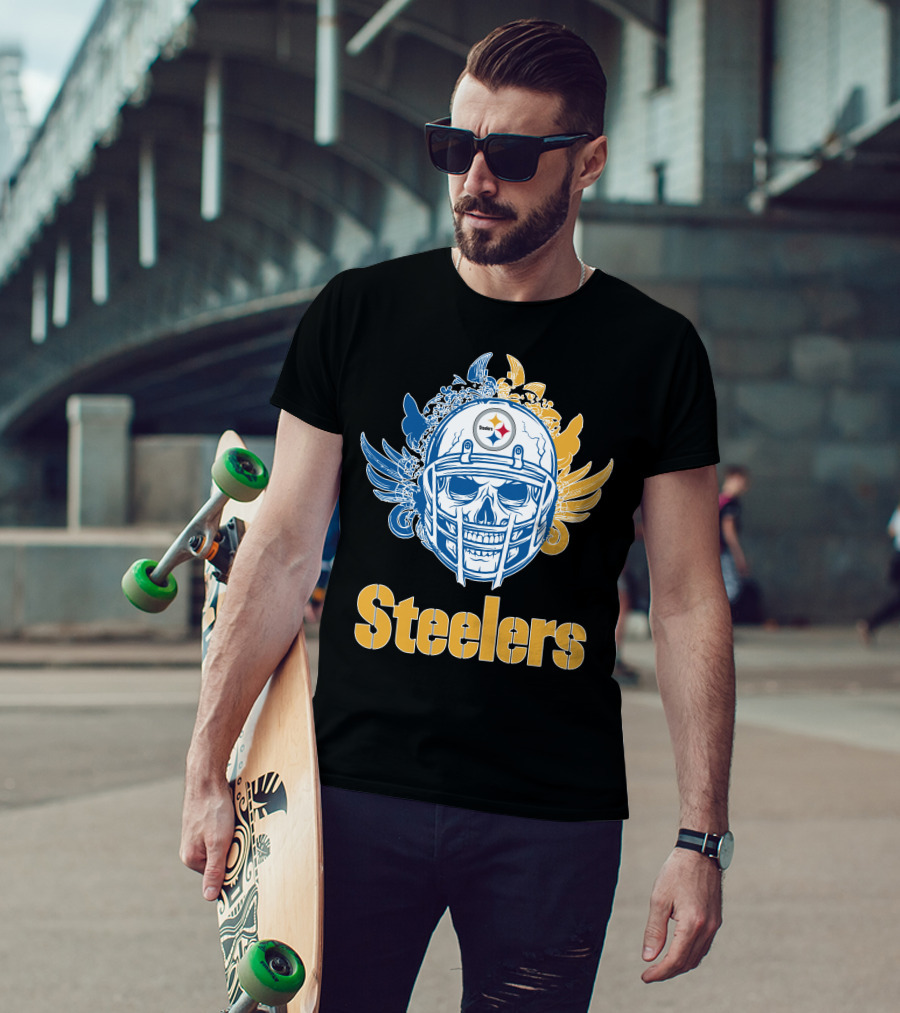 Pittsburgh Steelers Skull Steelers T-Shirt