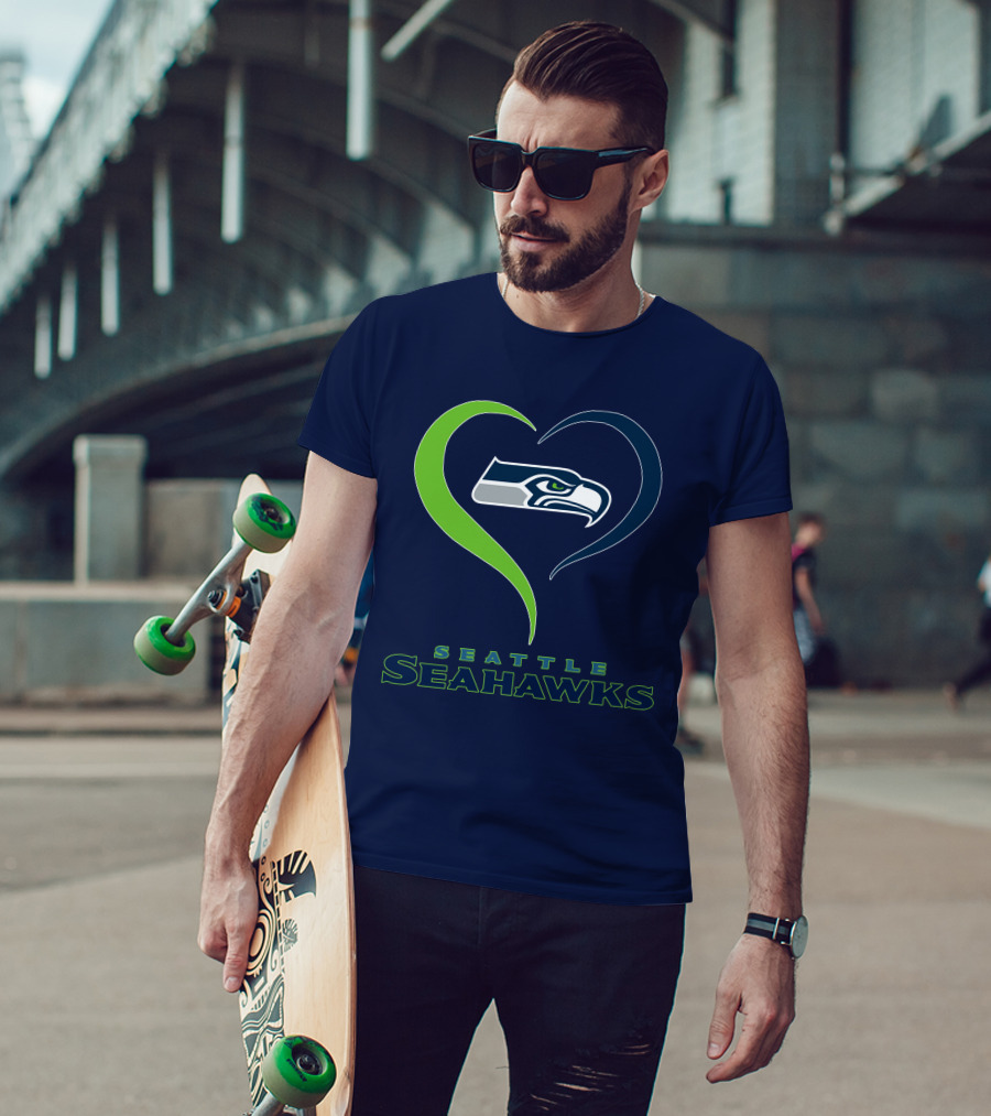 Seattle Seahawks Heart T-Shirt