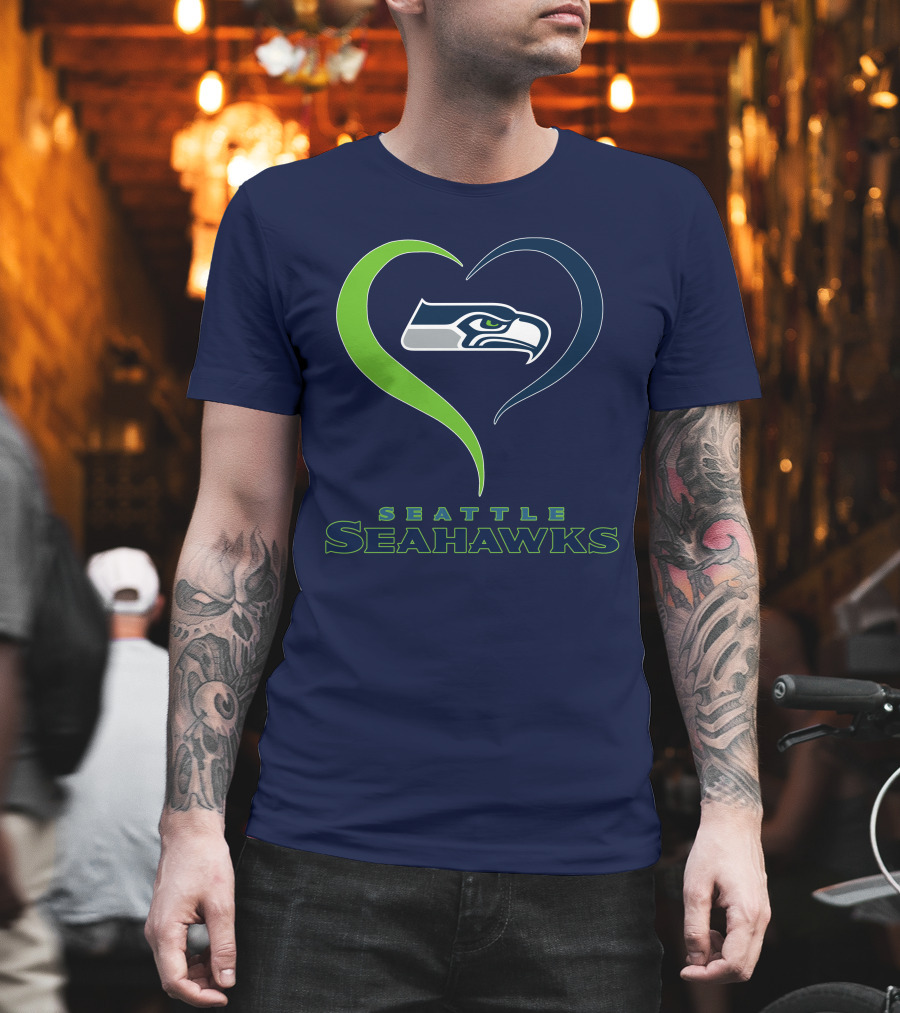 Seattle Seahawks Heart T-Shirt