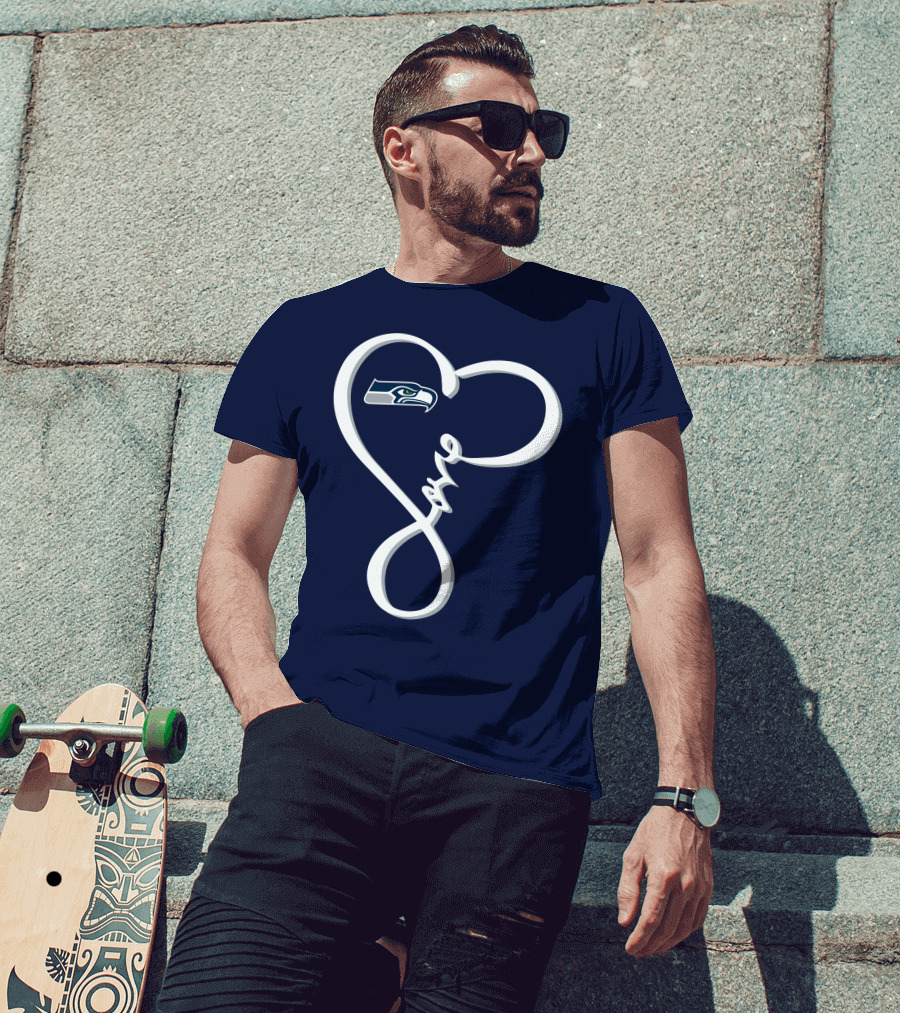 Seattle Seahawks Love Heart T-Shirt