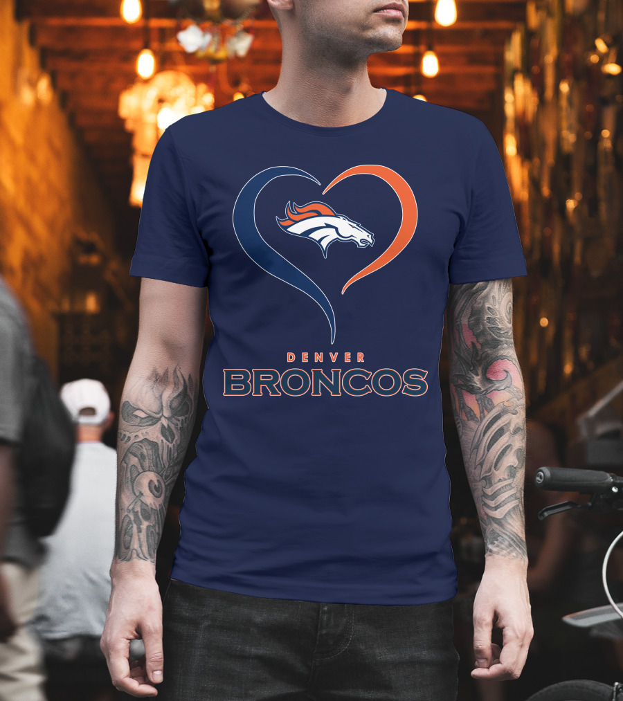 Denver Broncos Heart Logo in My Heart T-Shirt