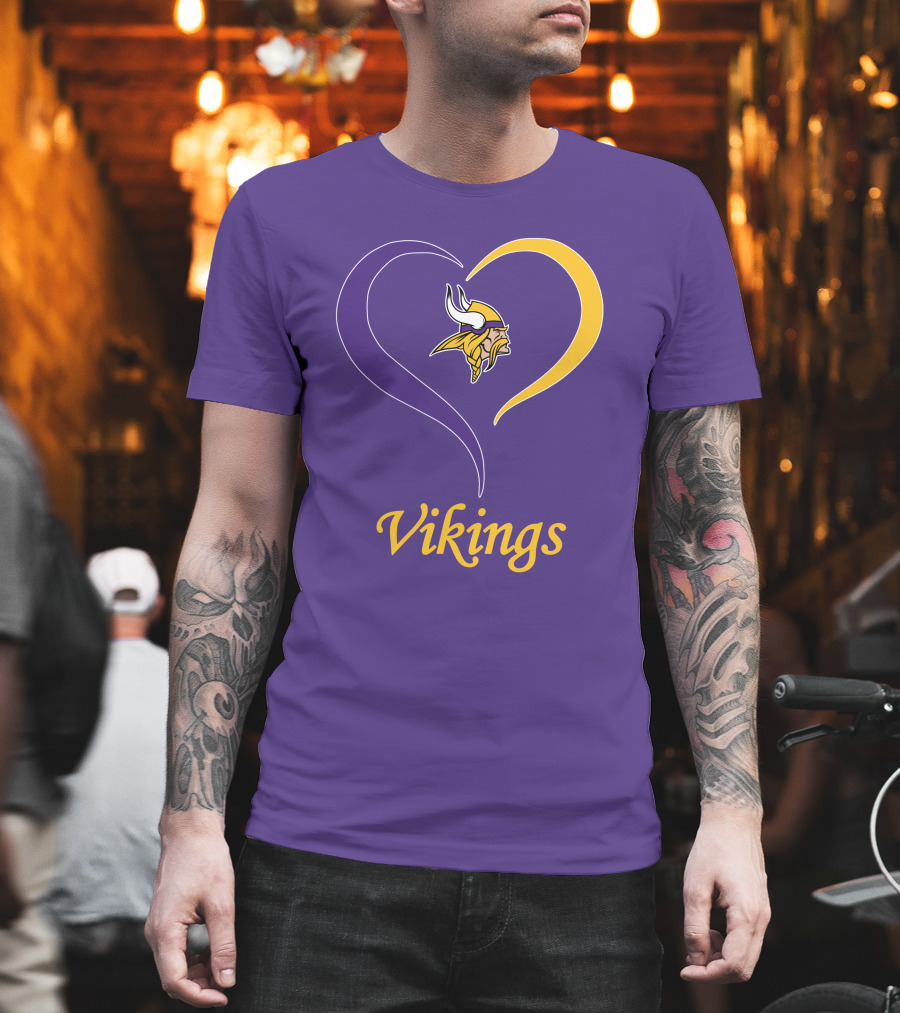 Minnesota Vikings Heart Logo in My Heart T-Shirt