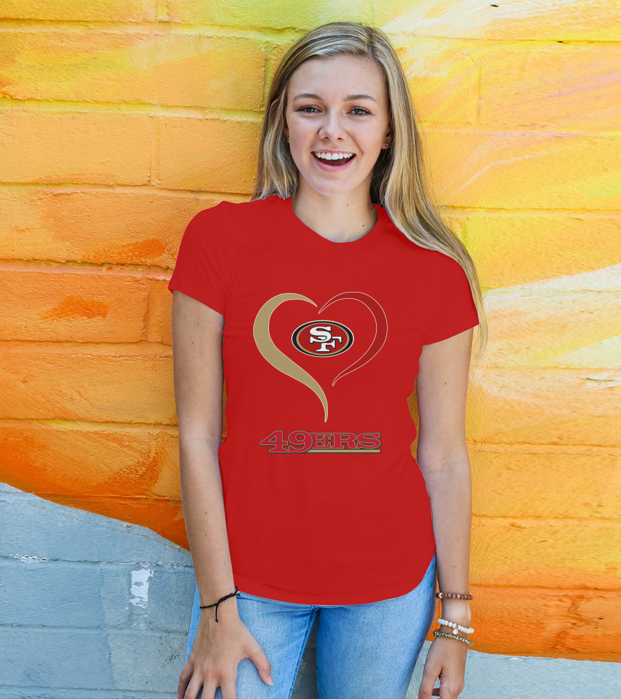 49ers Heart SF T-Shirt
