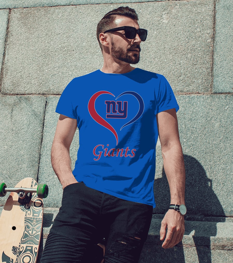 Ny Giants Heart Fan Love T-Shirt