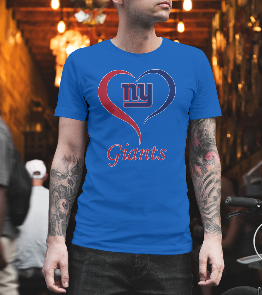 Ny Giants Heart Fan Love T-Shirt