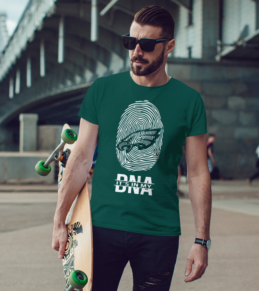 Philadelphia Eagles DNA It's In My DNA Fingerprint T-Shirt