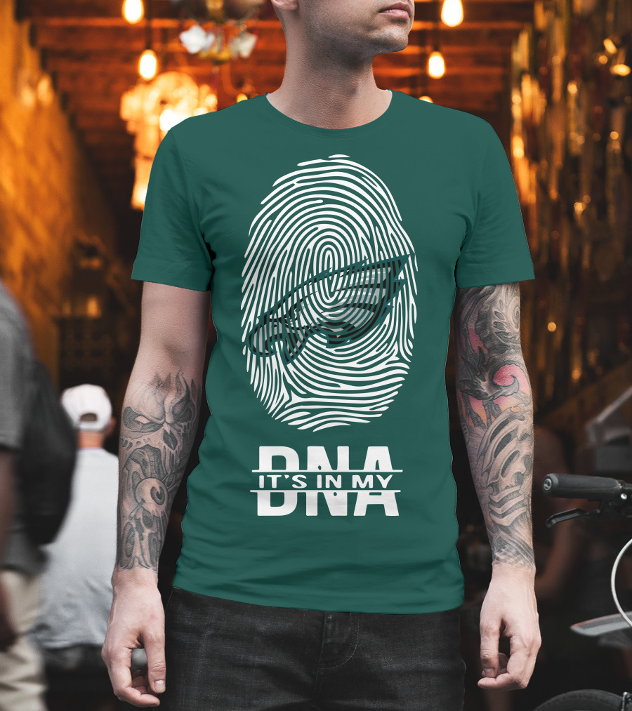 Philadelphia Eagles DNA It's In My DNA Fingerprint T-Shirt