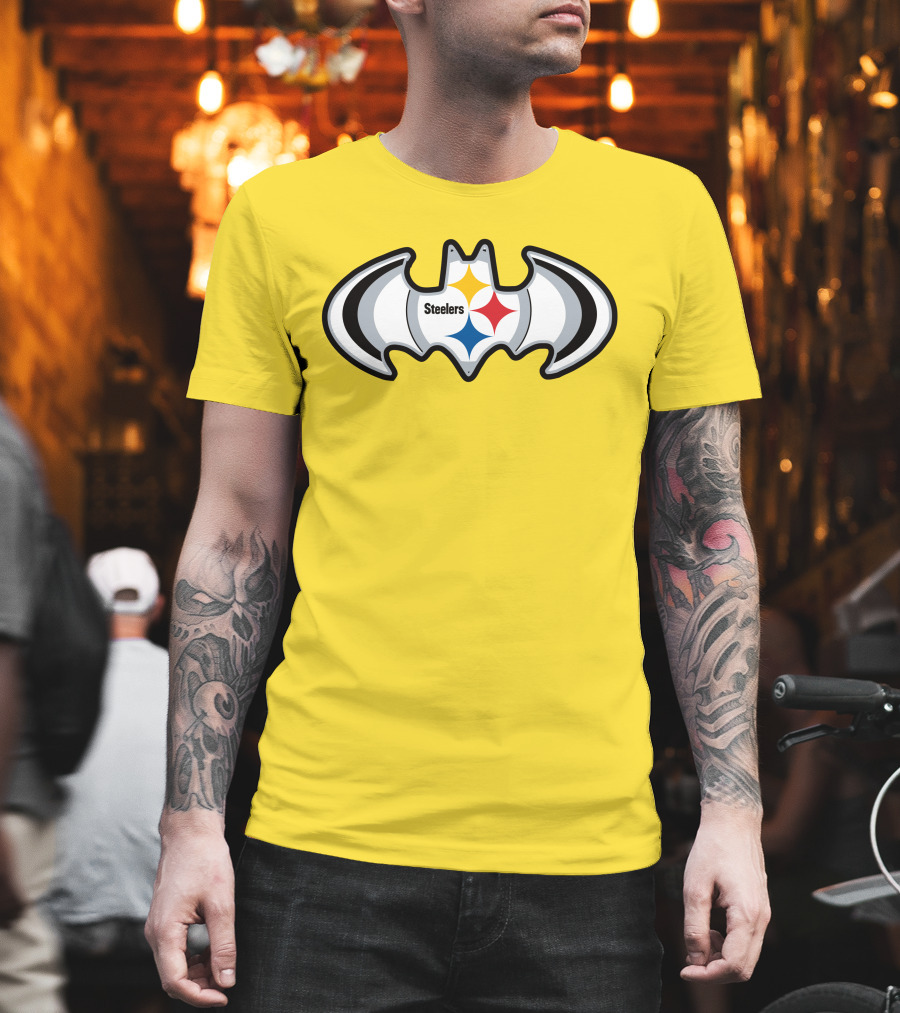 Steelers Batman Logo Pittsburgh Steelers Are Coming T-Shirt