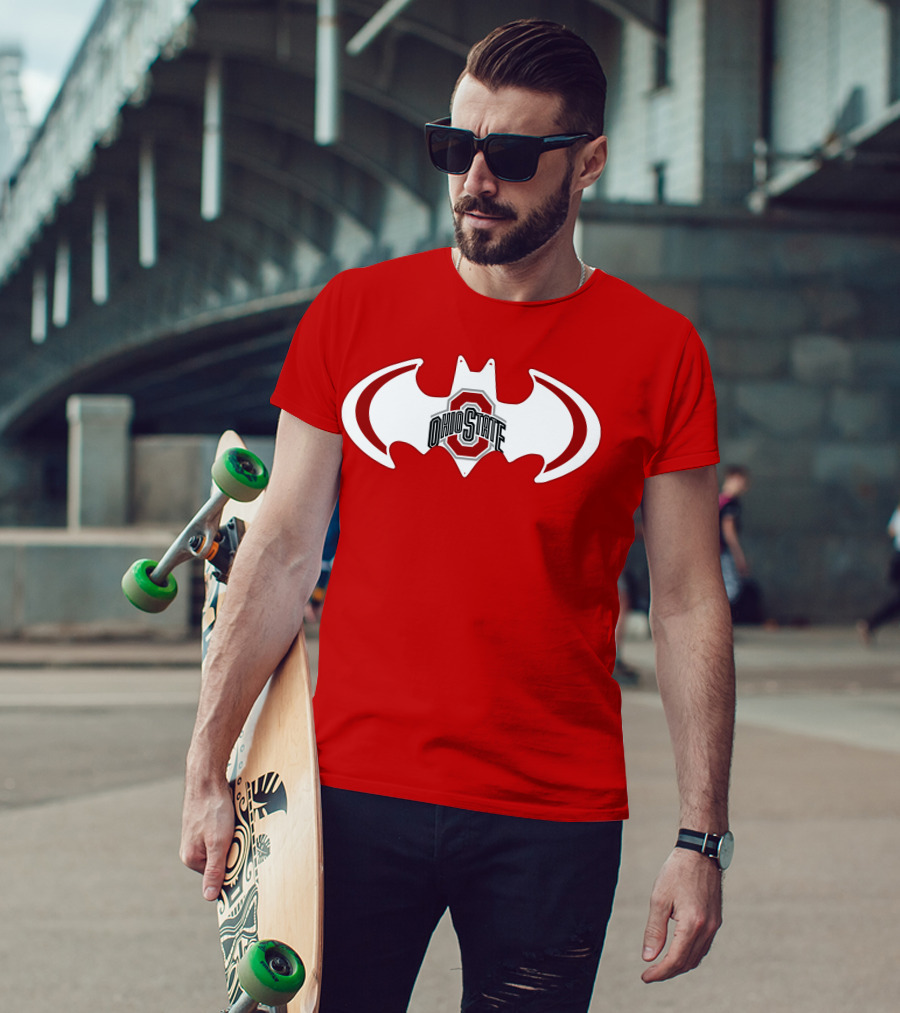 Ohio State Buckeyes Batman Concept T-Shirt