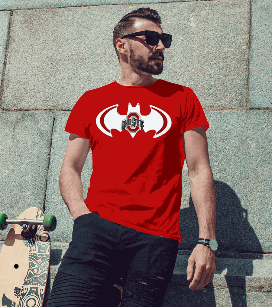 Ohio State Buckeyes Batman Concept T-Shirt