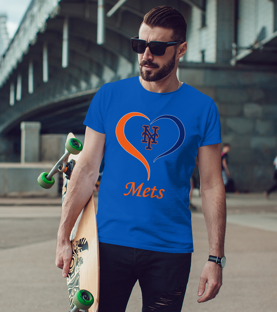 New York Mets Heart Logo Mets T-Shirt