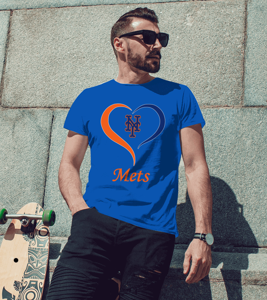 New York Mets Heart Logo Mets T-Shirt