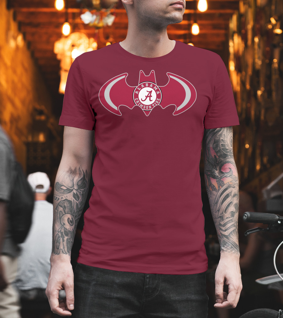 Alabama Crimson Tide Bat Symbol T-Shirt