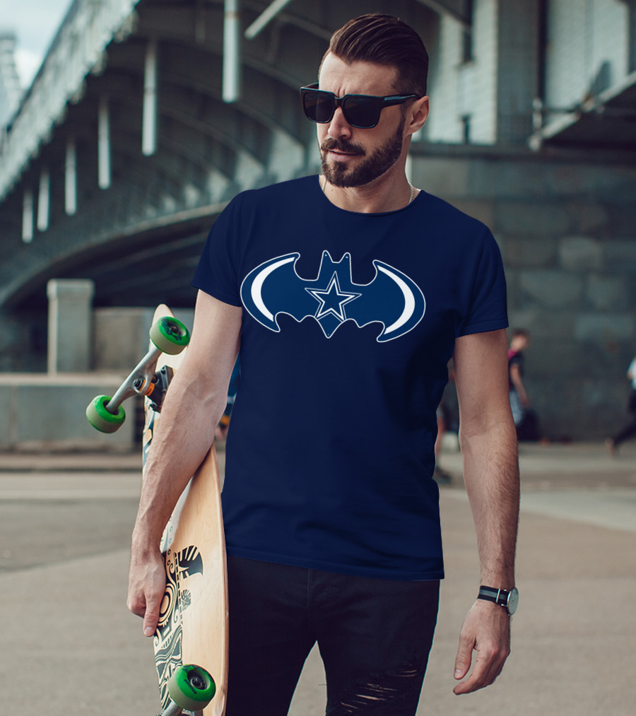 Dallas Cowboys Are Coming Batman Symbol Star T-Shirt