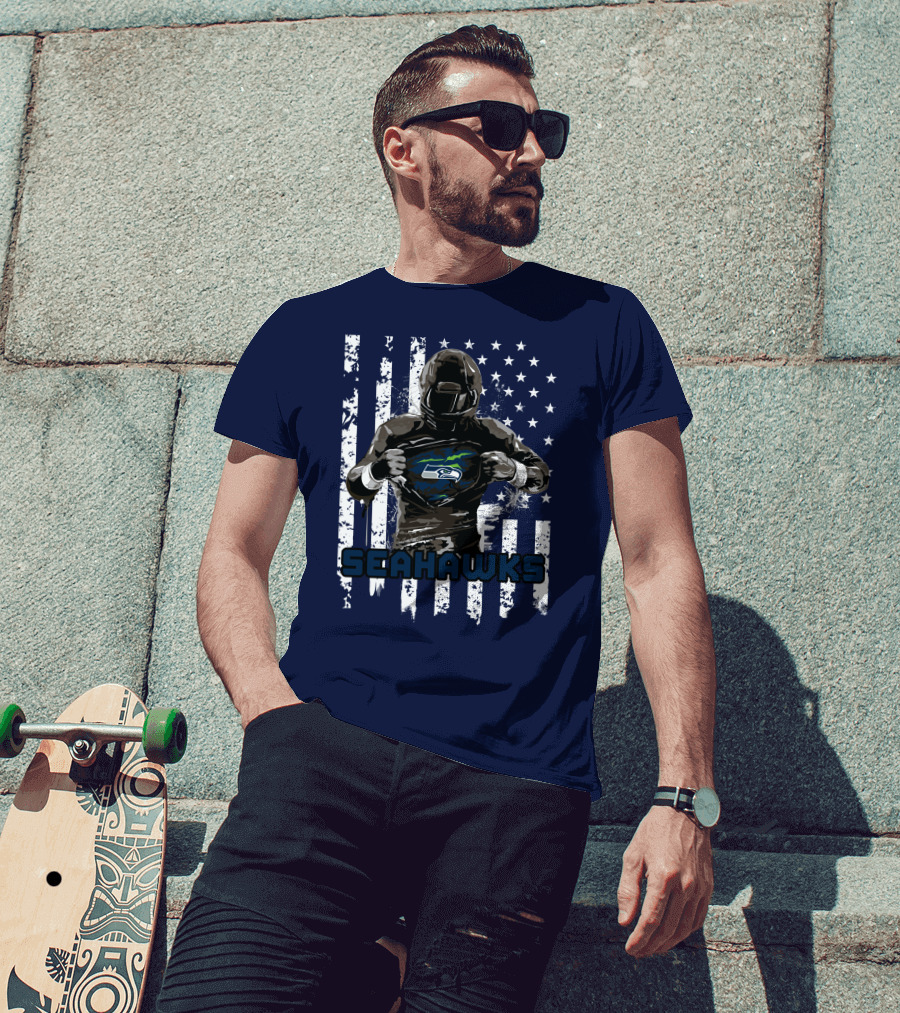 Seattle Seahawks Player Pride Flag T-Shirt